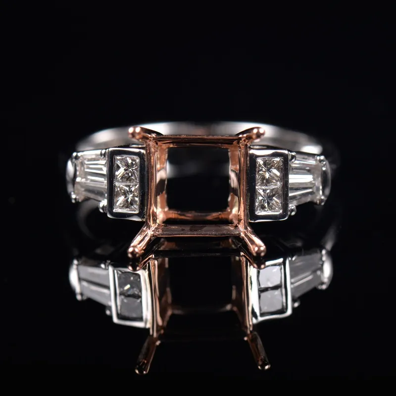 Rare Classic Lab Diamond Ring Semi Mount