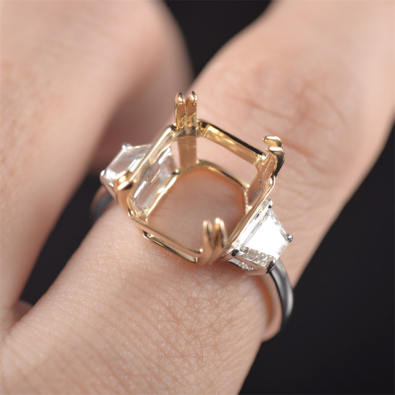 Rare Glamorous Lady Ring Semi Mount - 3