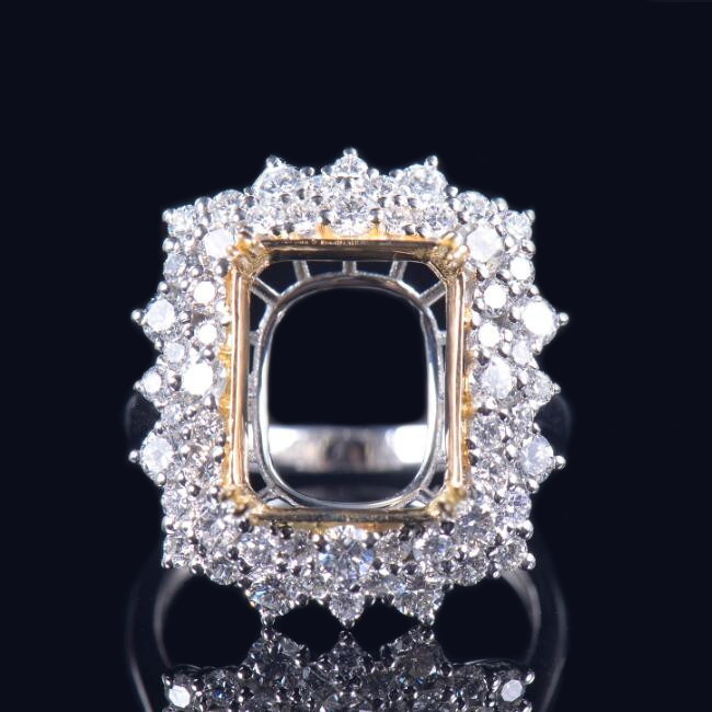 Rare Luxury Art Deco Ring Semi Mount