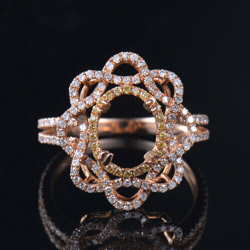 Rožinio aukso deimantinio žiedo tvirtinimas