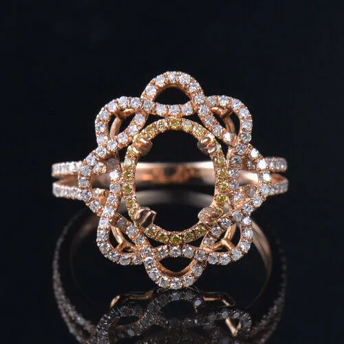 Rose Gold Diamond Ring Mounting