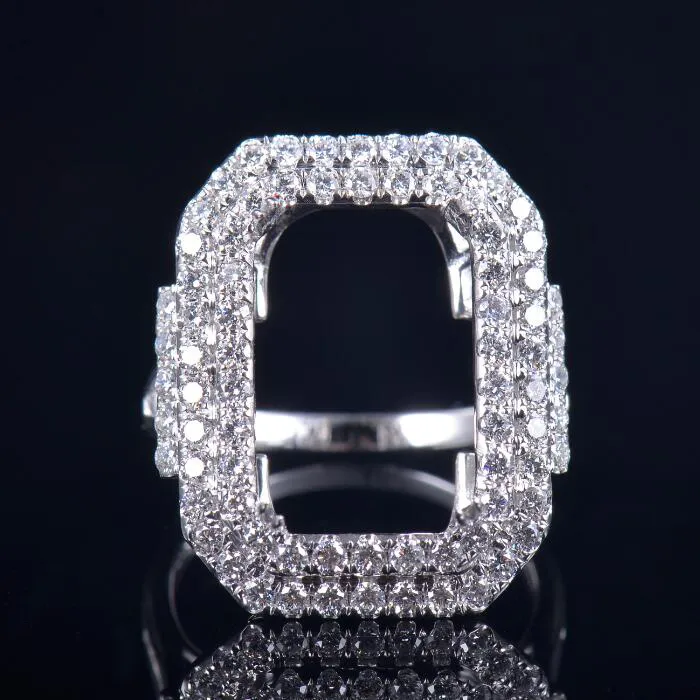 Sparkling Split Shank Ring Mounting