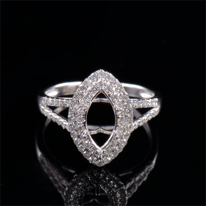 Sparkly Marquise Shape Ring Mounting