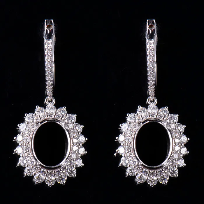 Stunning Art Deco Earrings Semi Mount