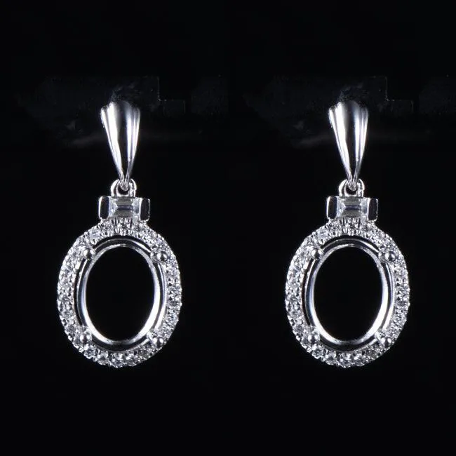 Stunning Elegant Lady Earrings Mounting