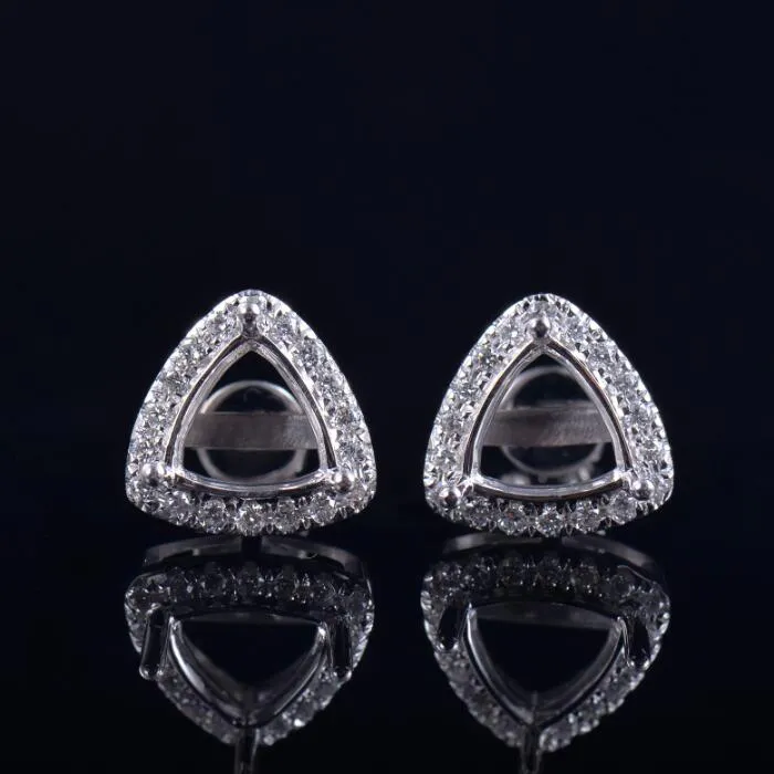 Stunning Trillion Cut Earrings Semi-Set