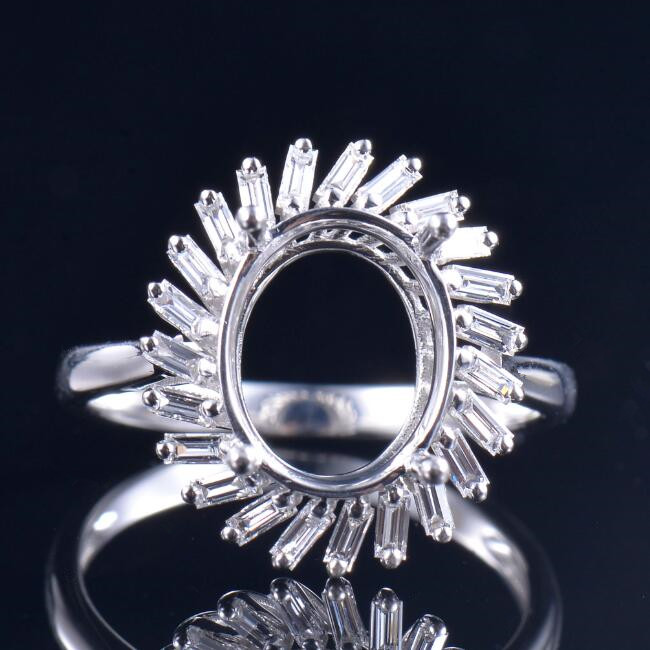 Stylish Baguette Diamond Ring Setting