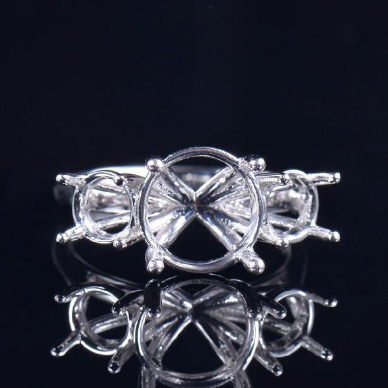 Three-Stone Promise Ring Semi-Set