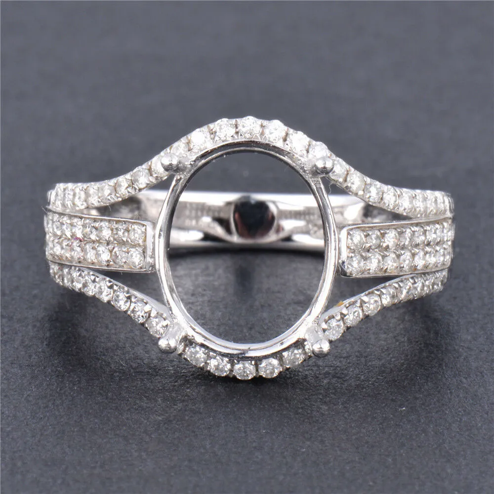 Unique Design Tri Shank Ring Semi Mount