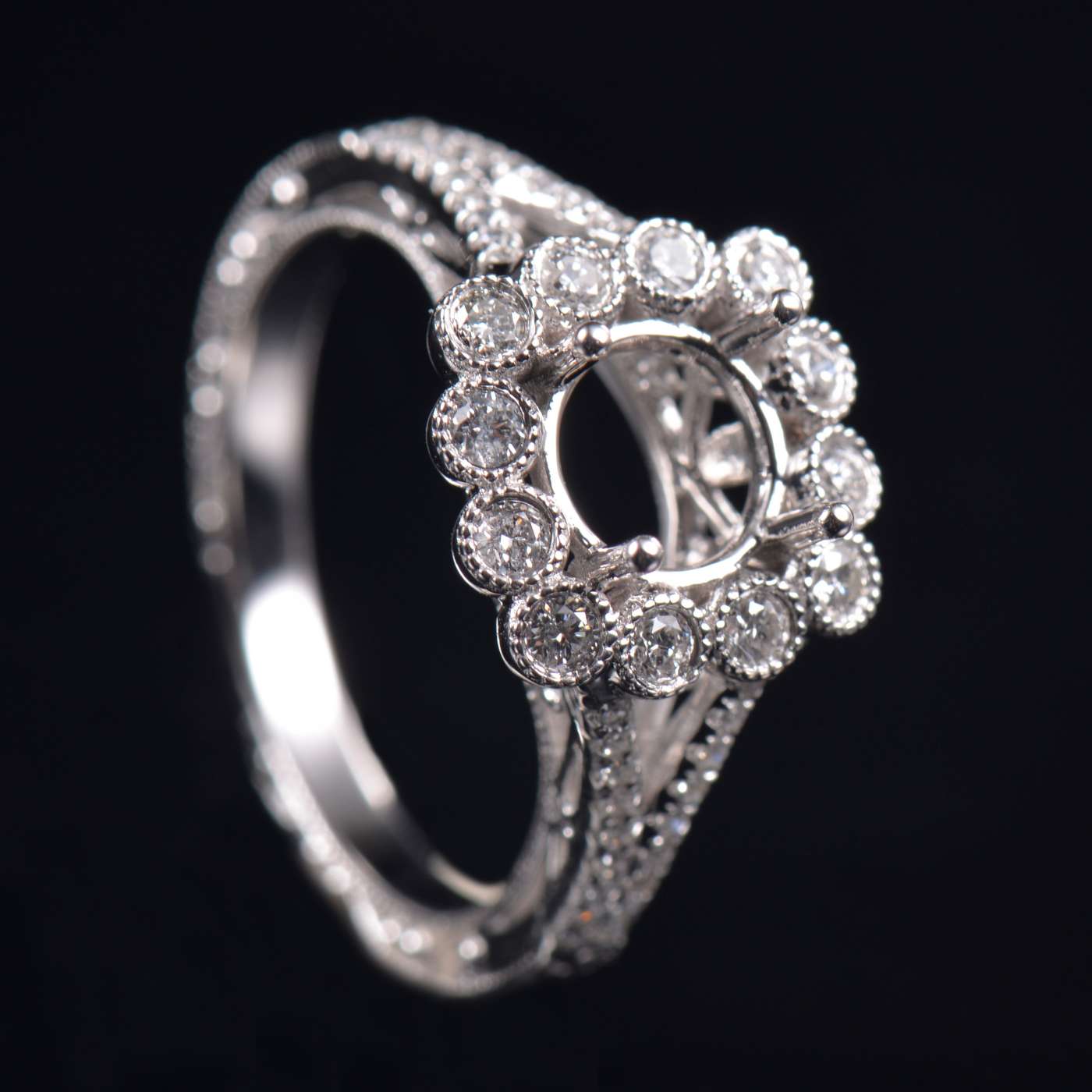 Vintage Engagement Ring Mounting - 3 