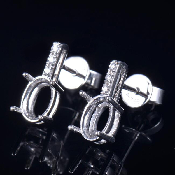 Women Diamond Earrings Semi Mount