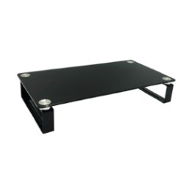 Black Universal Tabletop Monitor Riser with U-shaped Steel Feet