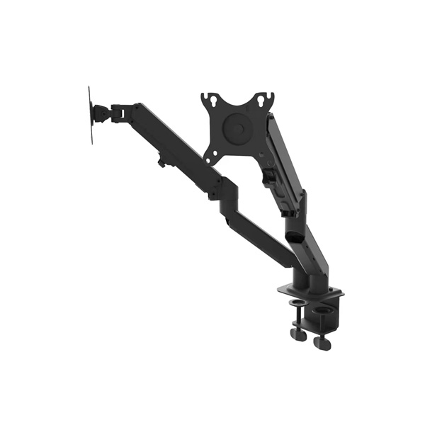 Dual Arm Couner-Libra Gas Spring Single Desk Mount for 13