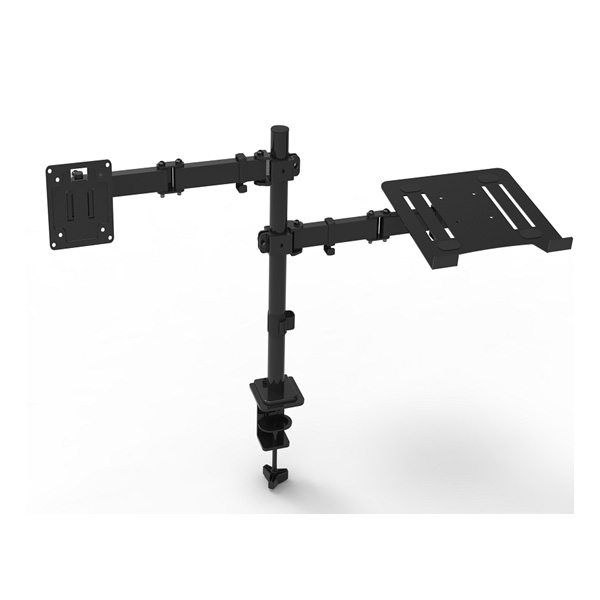 Fully Adjustable Dual Screen Bracket and Dual Desk Monitor Mount for 17