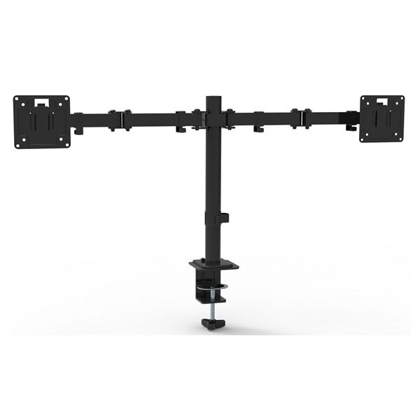 Fully Adjustable Dual Screen Bracket and Dual Desk Monitor Mount for 13