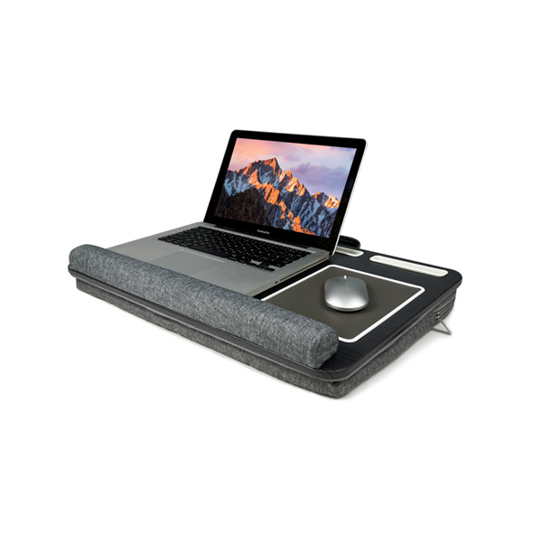 Lap desk with Phone Holder on Bed and Sofa with Sponge Wrist Cushion Storage Bag