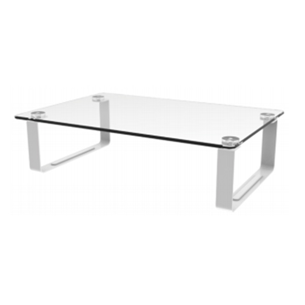 Lengthen Clear Universal Tabletop Monitor Riser with Tall U-shaped Steel Feet