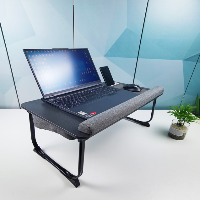 Luxury Lap Desk with Foldable Plastic Stands Luxury Surfacing Sponge Wrist Cushion