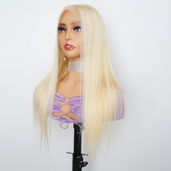 613 Blonde Human Hair Lace Front Wig - 2 