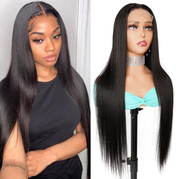 Transparent Pre Plucked Hd Lace Front Wig - 4