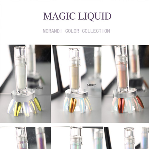 High Gloss Morandi Liquid magic mirror Nail Powder