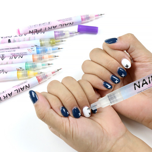 Alat Manicure Pen Kuku Plastik 0.5mm Kalis Air