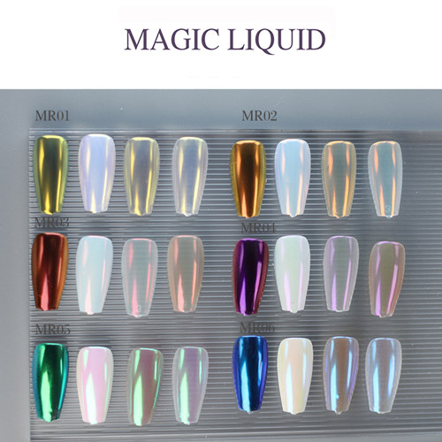 High Gloss Morandi Liquid magic mirror Nail Powder