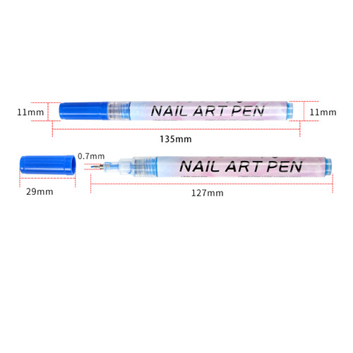 Alat Manicure Pen Kuku Plastik 0.5mm Kalis Air