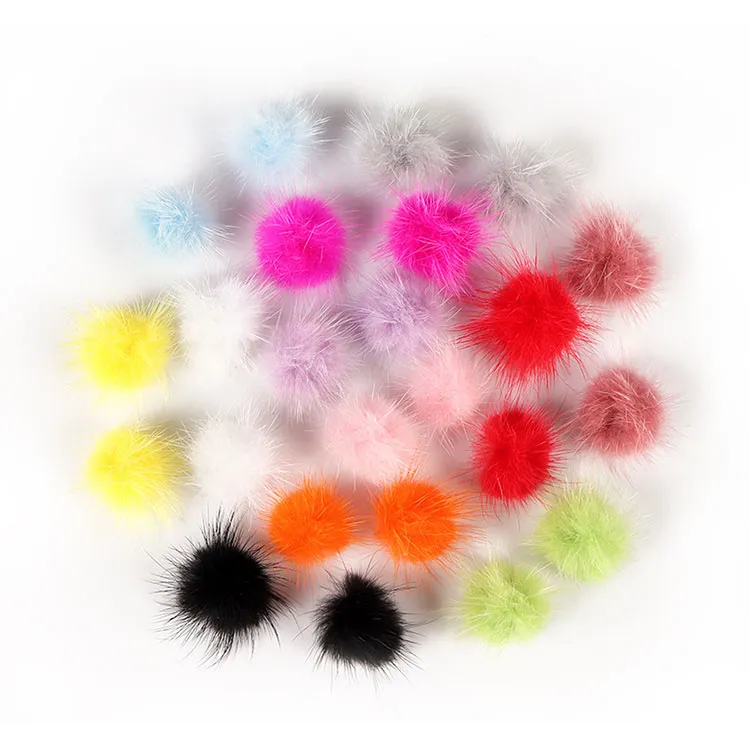 24 na pirasong Nail Pom Fluffy Ball