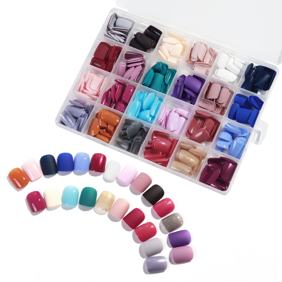 colorful false nail tips