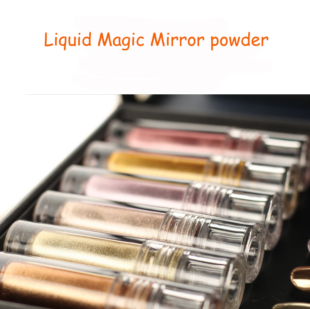 Metallic Nail Painting Liquid Mirror Nail Powder