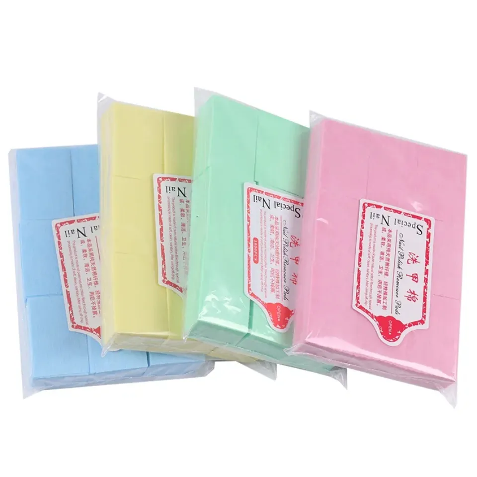 Makukulay na Cotton Nail Wipes