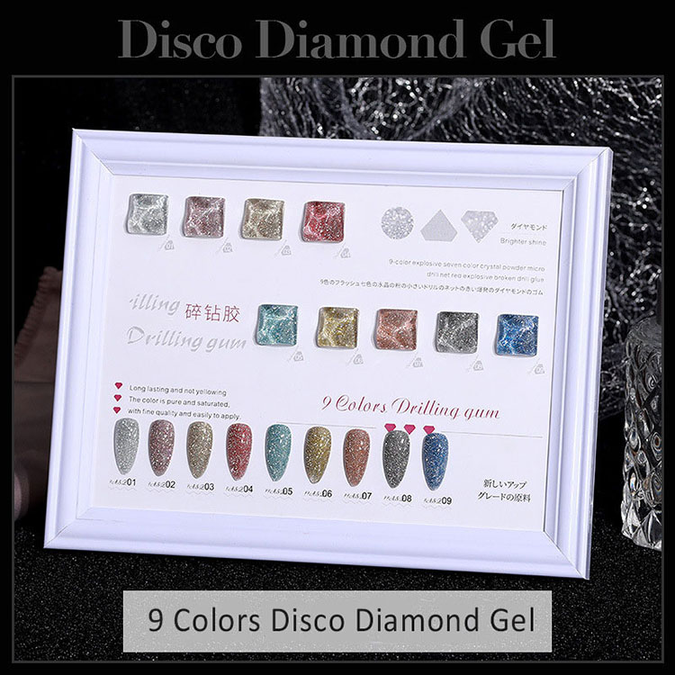 Diamond Rainbow Disco Gel Nail Polish