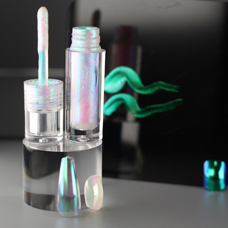 Polvo de espejo mágico líquido para decoración de uñas DIY