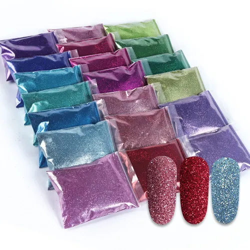 Mga Holographic Glitters Pigment Nail Art Powder