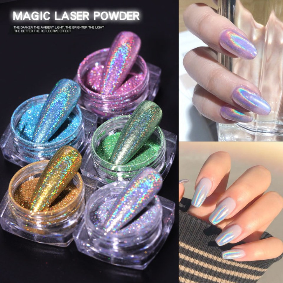 Laser Rainbow Glitter Powder