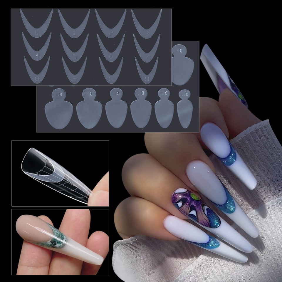 безбумажная форма для гелевого наращивания ногтей