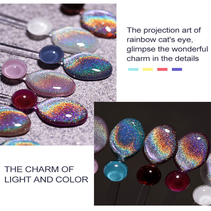 Rainbow Cat Magnetic Eye Gel Polish