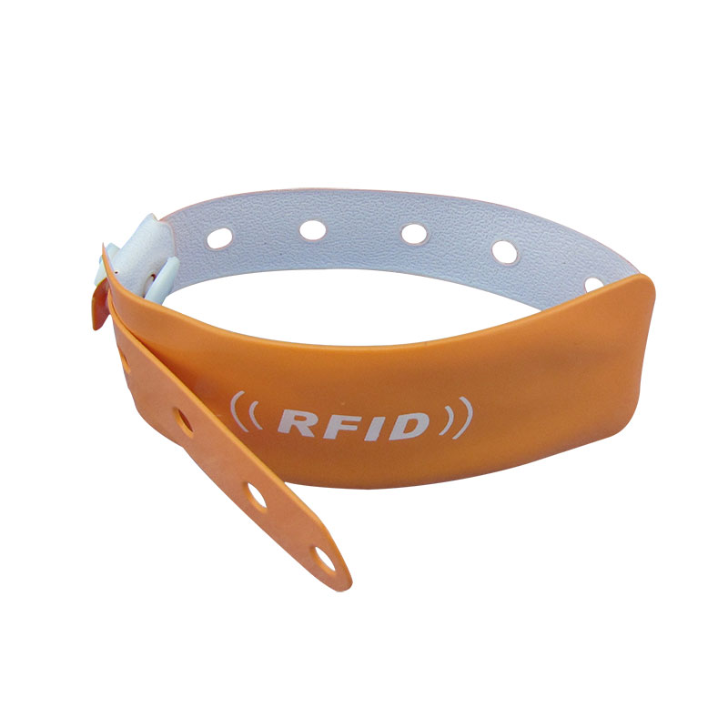 Bandaí Minicíochta Rfid 13.56MHz Inscríofa Indiúscartha RFID Banna Wristband Imeacht PVC Plaisteacha - 0