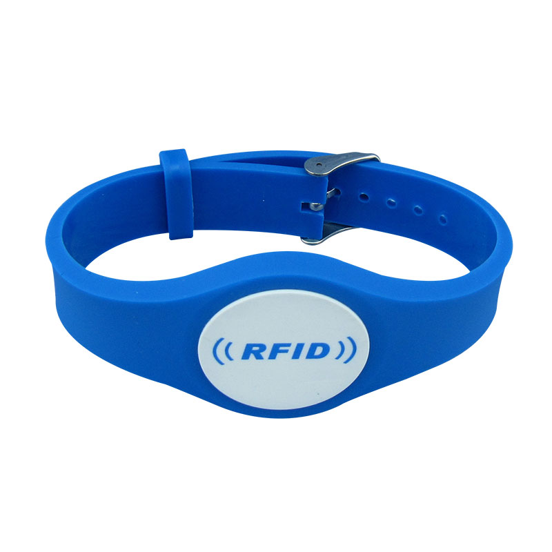 125KHZ ID Slap RFID Karet Pvc Wristband