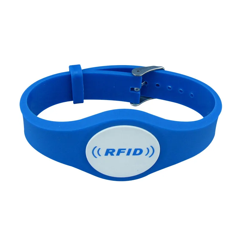 125KHZ ID Slap RFID ရော်ဘာ Pvc လက်ပတ်