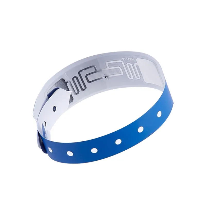 HF ISO14443A Pulseras sin contacto NFC Pulseras desechables de papel con chip RFID NFC