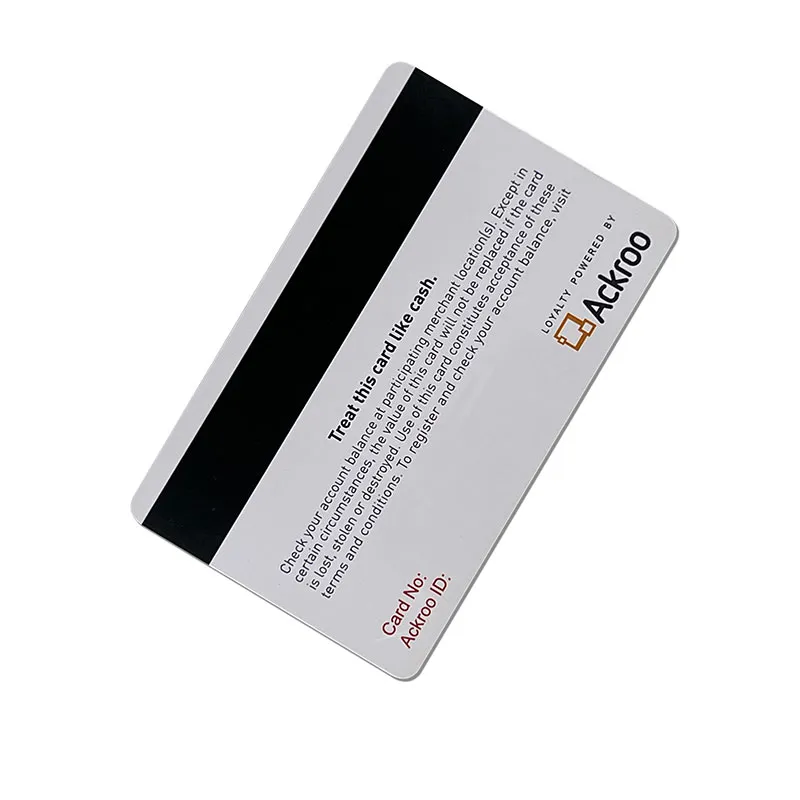 Hico magnetinės juostelės PVC brūkšninio kodo VIP narių mokėjimo kortelės