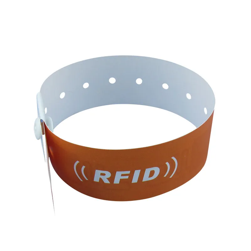 Siji Wektu Gunakake RFID Disposable Paper Gelang Gelang Olahraga Kanggo Rapat Olahraga Atletik