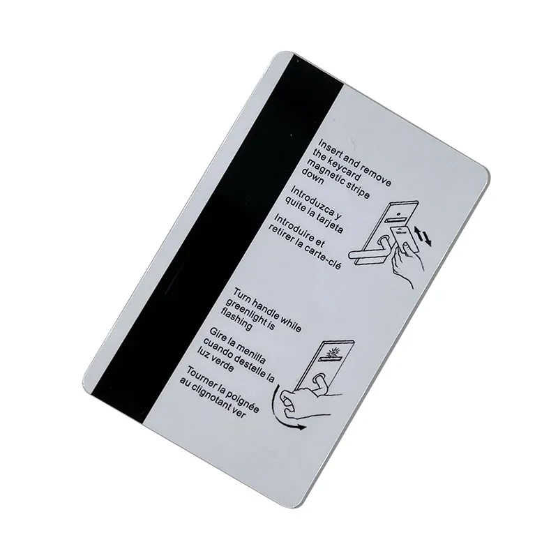PVC plastikinė „Loco Magnetic Stripe“ viešbučio durų užrakto rakto kortelė
