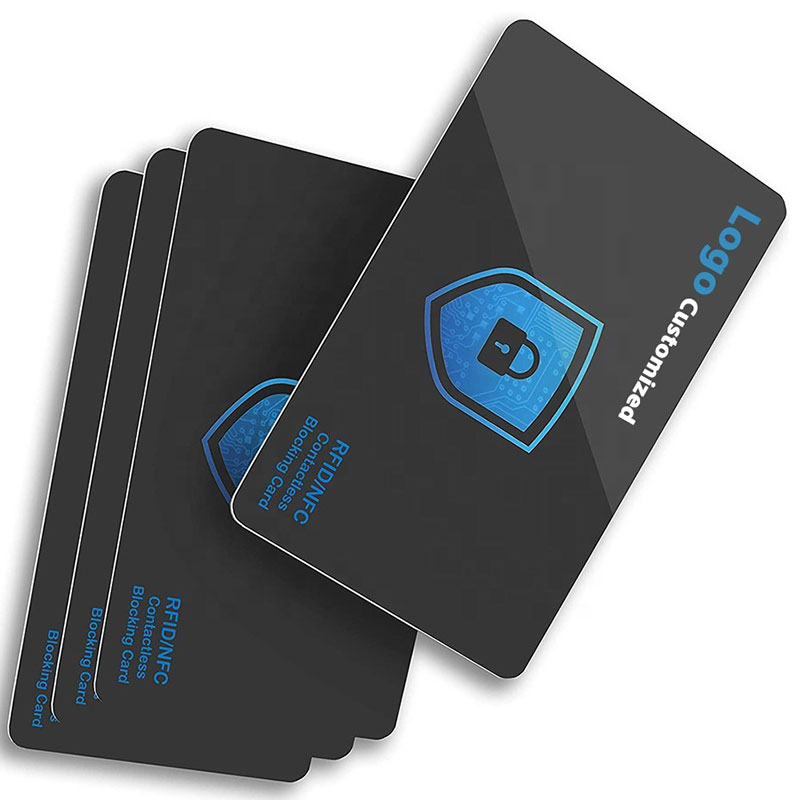 Rfid blokavimo skydo kortelės saugaus mokėjimo kortelės apsauga