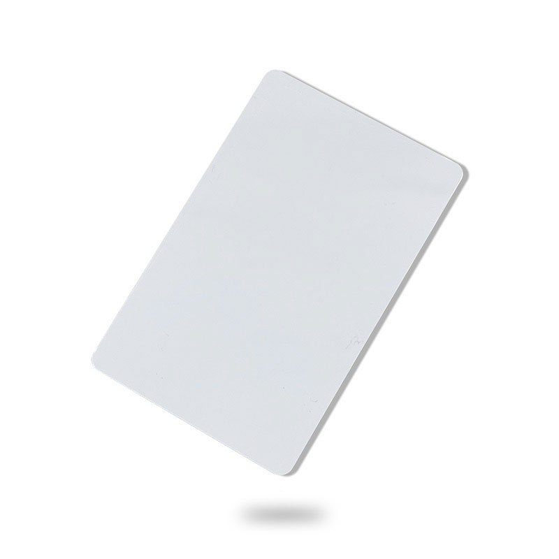 Празна бела УХФ РФИД пластична картица за термално штампање