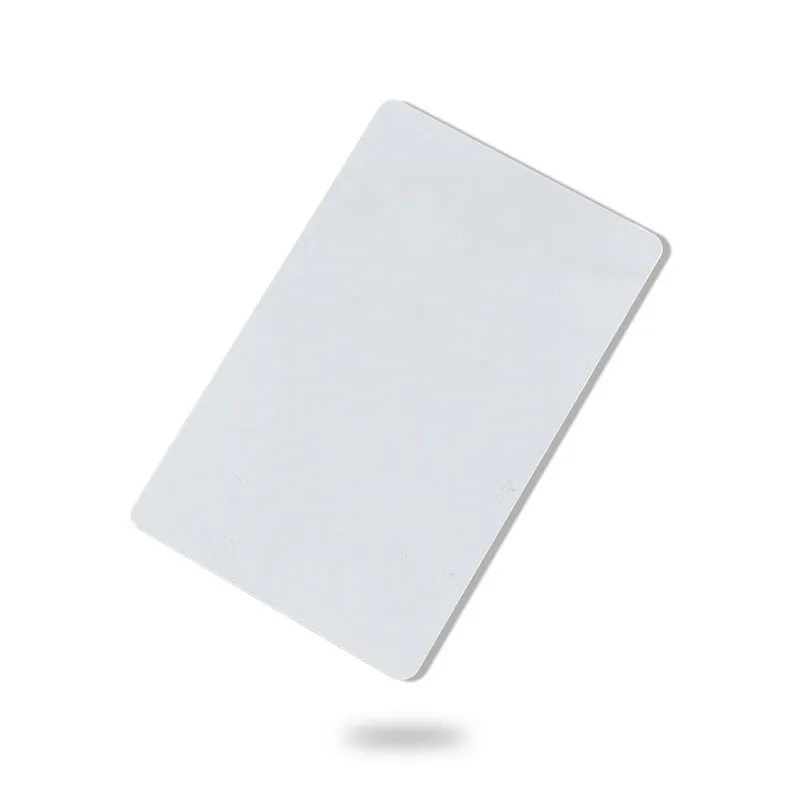 Tarjeta de plástico UHF RFID blanca imprimible térmica en blanco