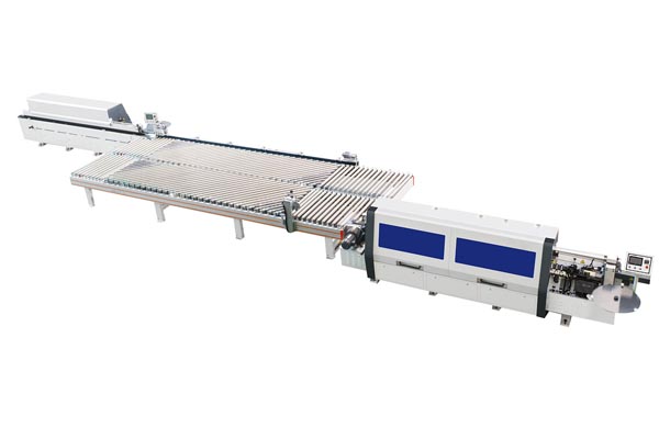 Automatic conveyor line for two edge banders