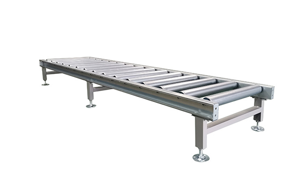 What is a non-powered roller conveyor line